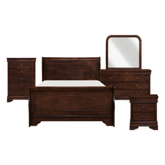 Abbeville Brown Cherry 5pc Bedroom Set