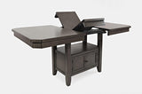 Manchester Grey High/Low Rect. Counter Dining Table w/ 6 Stools