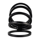 Colusa Black Metal Slinky Ring Decor