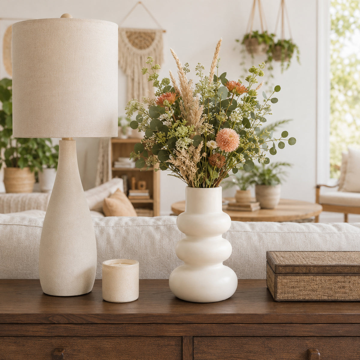 Healdsburg Ivory Dolomite Stacked Spheres