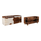 Nolanmoor Ivory/Brown/Tan Benches (Set of 2)