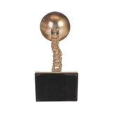 Monrovia Gold Medium Metal Tealight Holder with Base