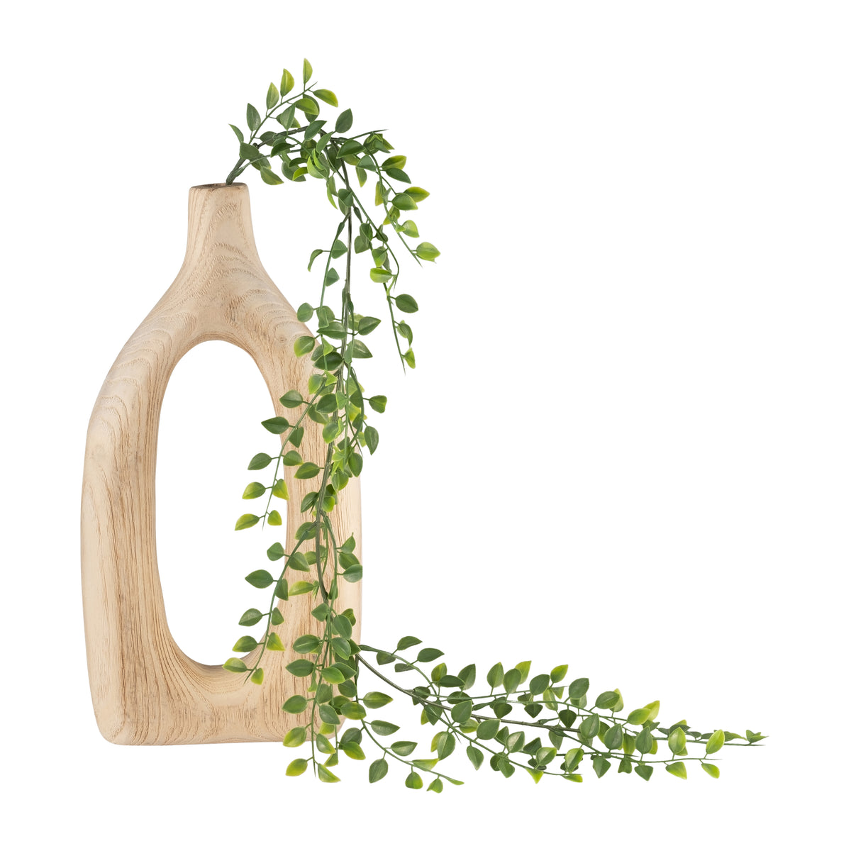 Independence Natural Wood Cut-Out Vase