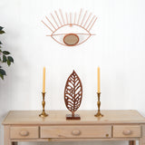 19” Gold Metal Eye Wall Mirror