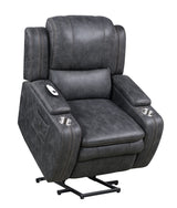 Wasatch Iron Fabric Power Lift Recliner