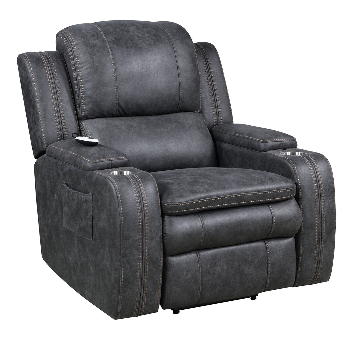 Wasatch Iron Fabric Power Lift Recliner