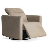 Livvy Taupe Power Motion Swivel Chair