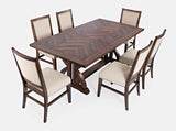 Fairview Oak Ext Dining Table w/ 6 Chairs