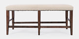 Fairview Oak Ext Dining Table w/ 4 Stools, Bench