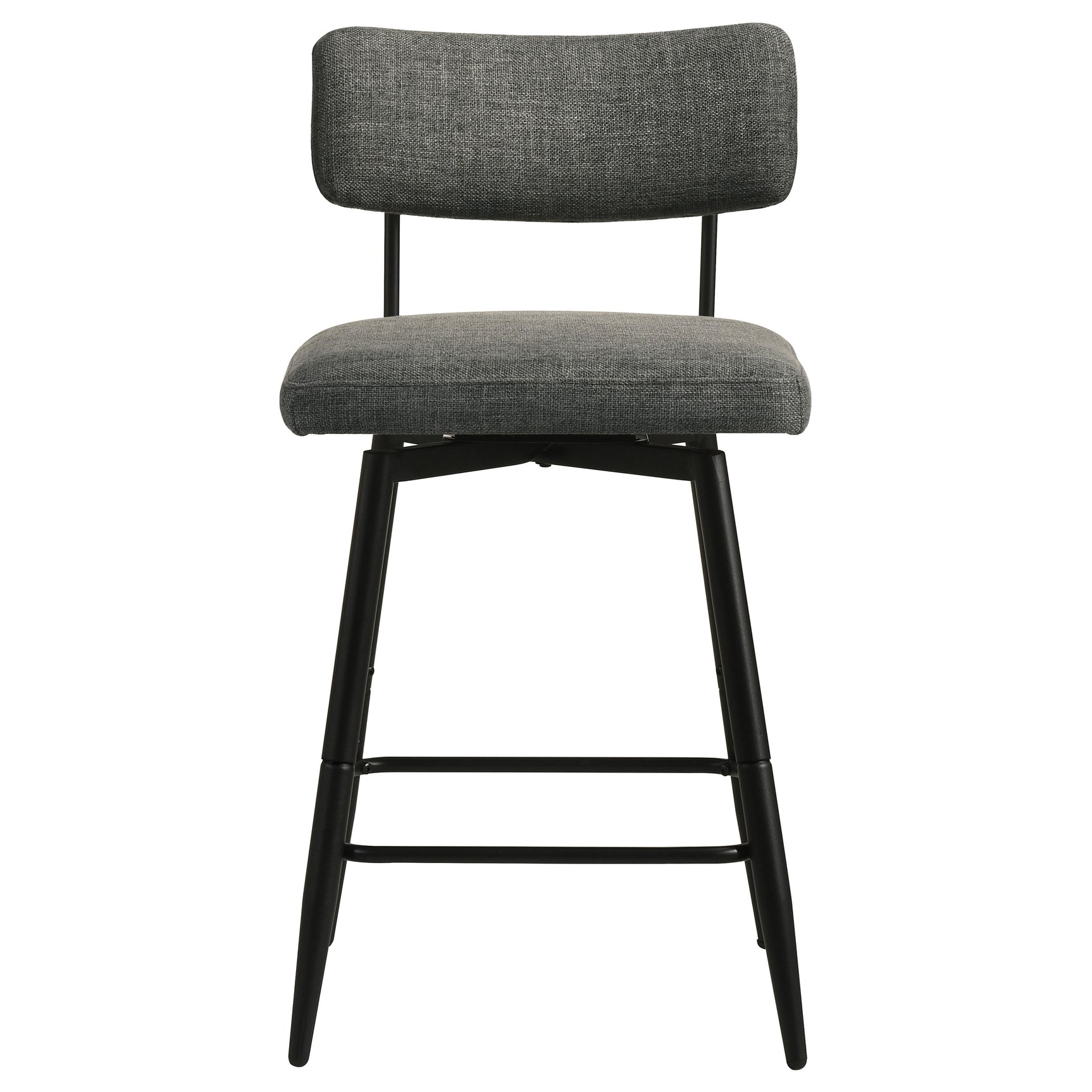 Levine Grey Fabric Upholstered Swivel Counter Chair (Set of 2)