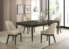 Reseda Brown 5-Piece Rectangular Dining Set Ash