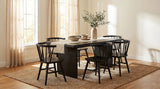 Decker Black 7-Piece 82-inch Rectangular Dining Set