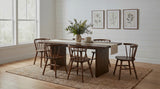 Decker Walnut 7-Piece 82-inch Rectangular Dining Set