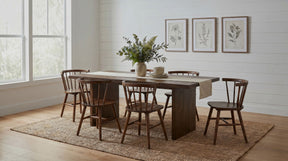 Decker Walnut 7-Piece 82-inch Rectangular Dining Set
