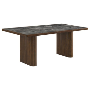 Parry Walnut 80-inch Smart Top Paladina Dining Table Dark
