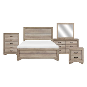 Lonan Tan 5pc Bedroom Set