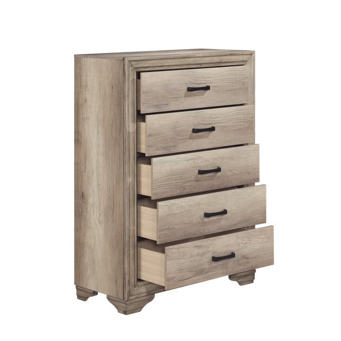 Lonan Tan 5pc Bedroom Set