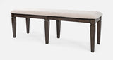 Lincoln Square Dark Espresso/Cream Ext Dining Table w/ 4 Chairs, Bench