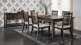Lincoln Square Dark Espresso/Cream Ext Dining Table w/ 4 Chairs