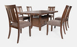 Mission Viejo Brown High/Low Ext Dining Table w/ 6 Chairs