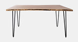 Nature's Edge Natural/Dark Brown 60 Dining Table w/ 4 Owen Chairs and Bench