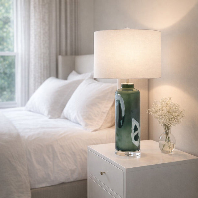 Barro Green Artful Glass Table Lamp