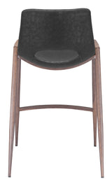 Desi Black & Walnut Counter Stool (Set of 2)