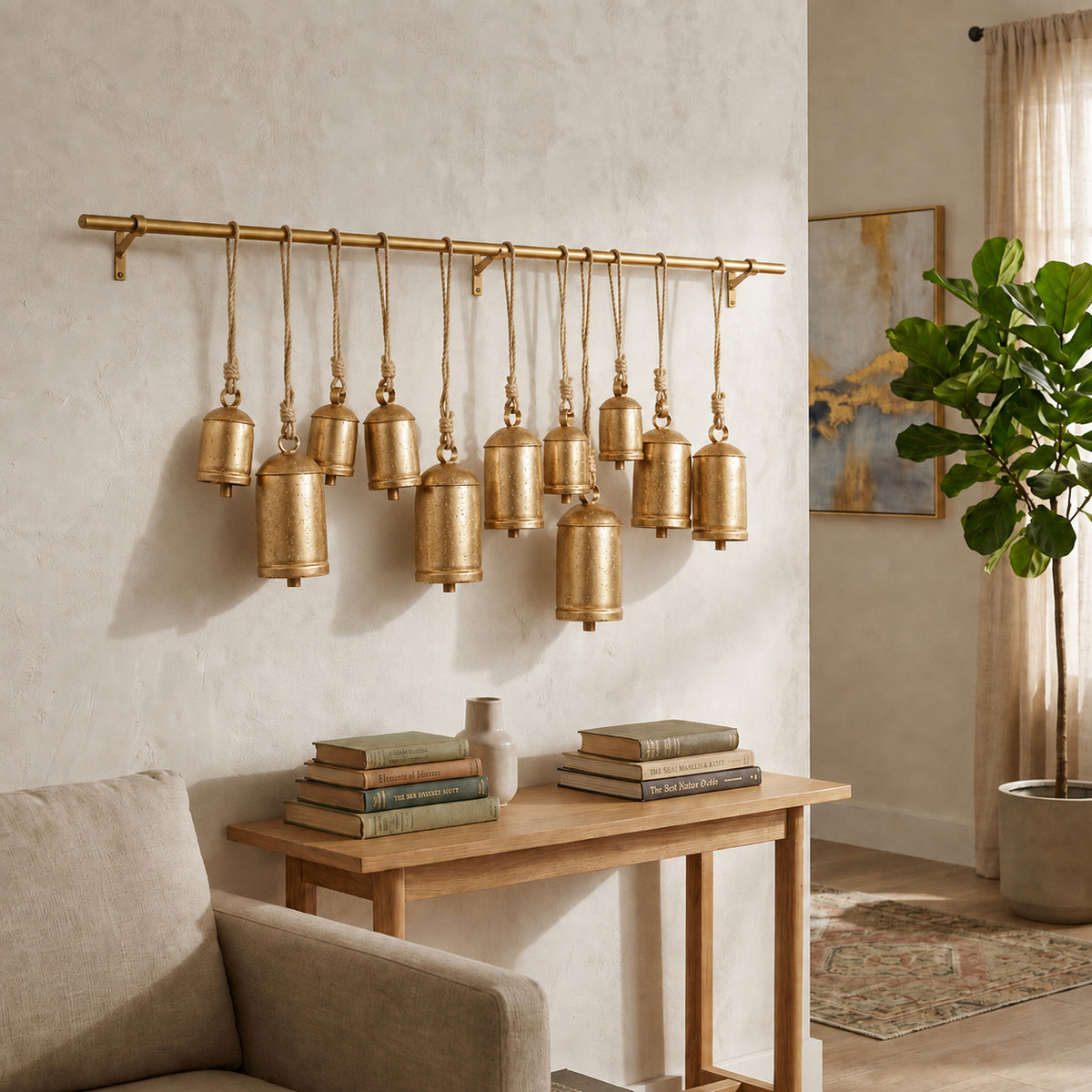 Boltonoak Gold/Tan Wall Hanging