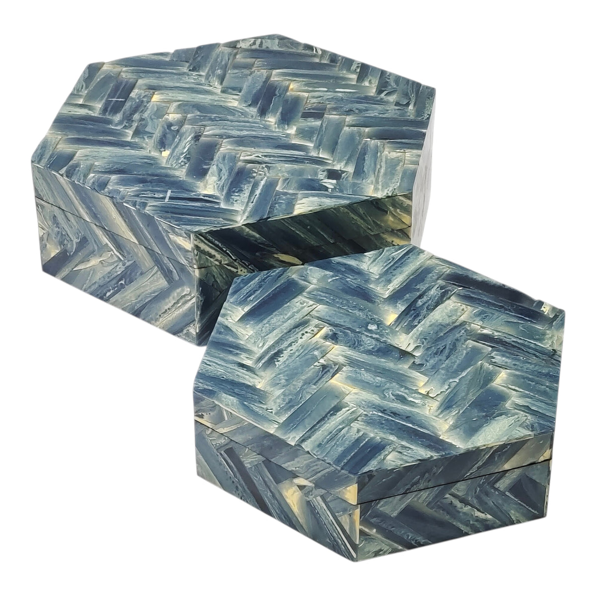 Progress Multicolor Hexagon Boxes (Set of 2)