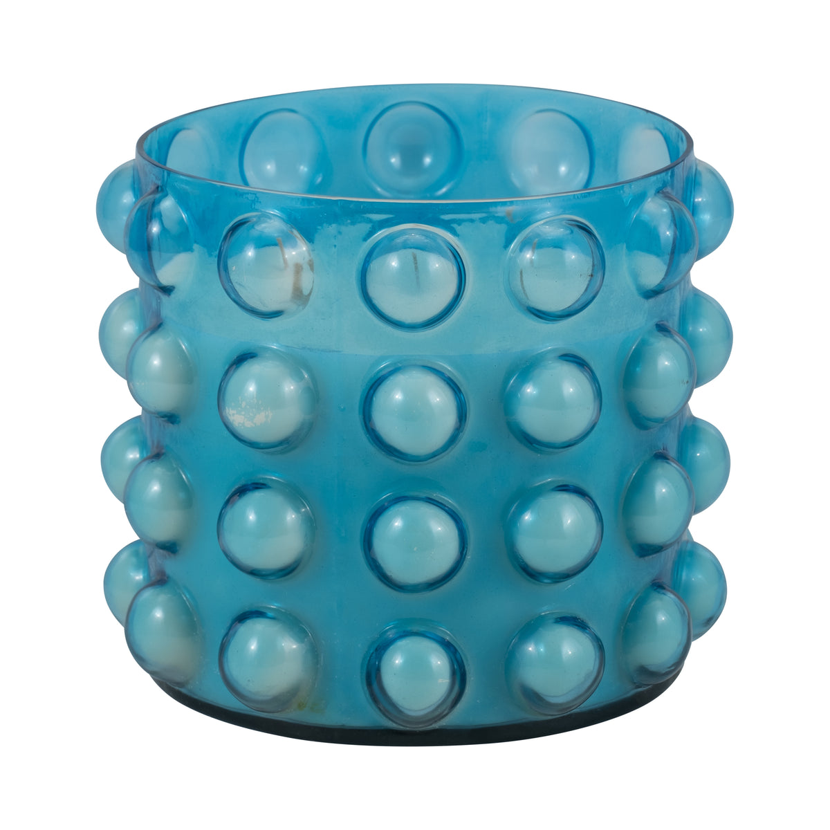 Requa Blue Glass Bubble Candle