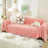 Fluffy Faux Fur Couch Cover Plush Sofa Throw, Warm & Stylish Sofa Protector