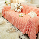 Fluffy Faux Fur Couch Cover Plush Sofa Throw, Warm & Stylish Sofa Protector