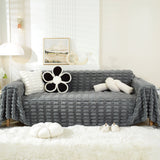 Fluffy Faux Fur Couch Cover Plush Sofa Throw, Warm & Stylish Sofa Protector