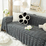 Fluffy Faux Fur Couch Cover Plush Sofa Throw, Warm & Stylish Sofa Protector