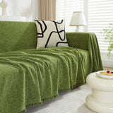 Chenille Herringbone Couch Protector Blanket, Stylish Throw Blankets for Couch and Couch Throw Cover