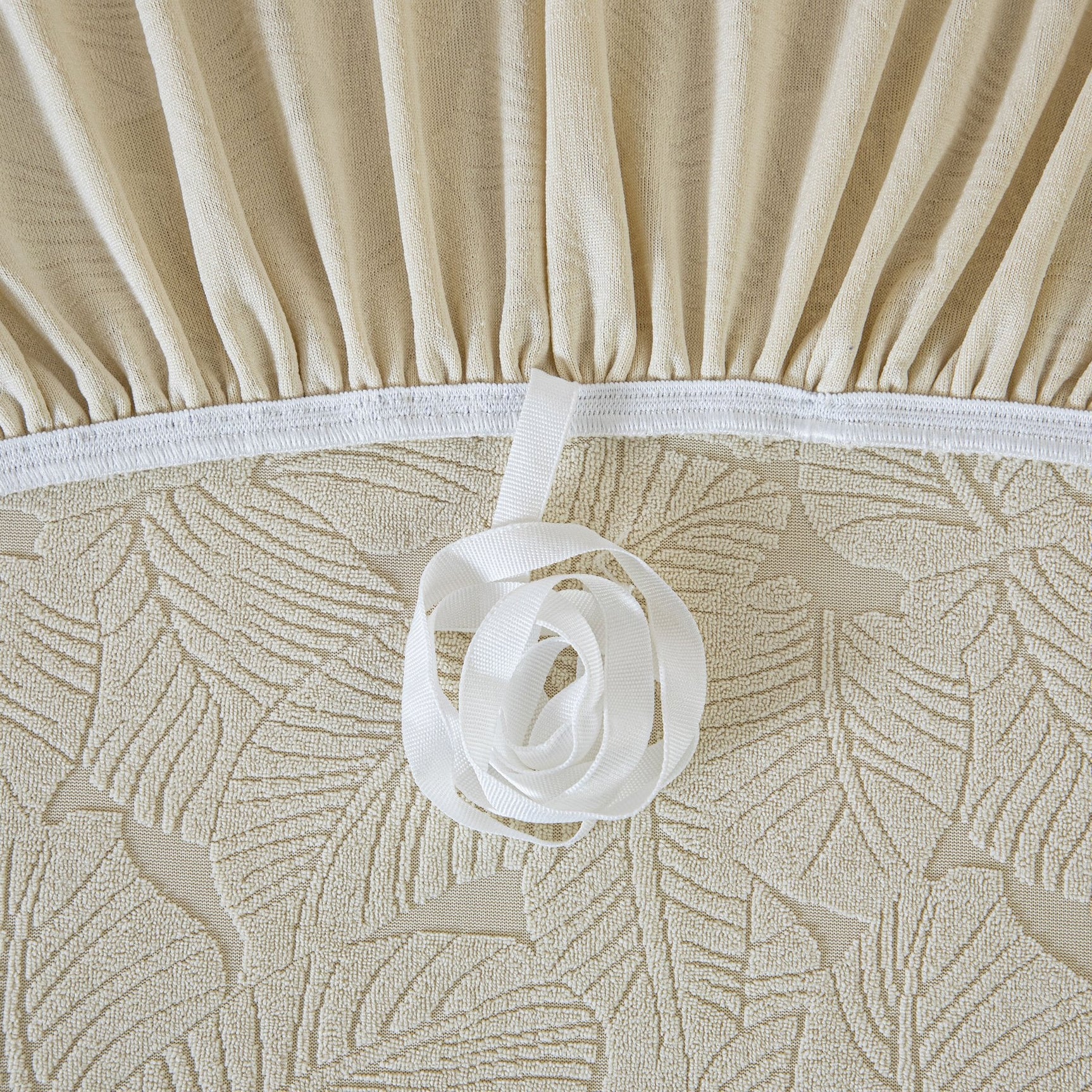 3D Jacquard Leaf Pattern Couch Slipcover, High Stretch Washable Textured Sofa Cover