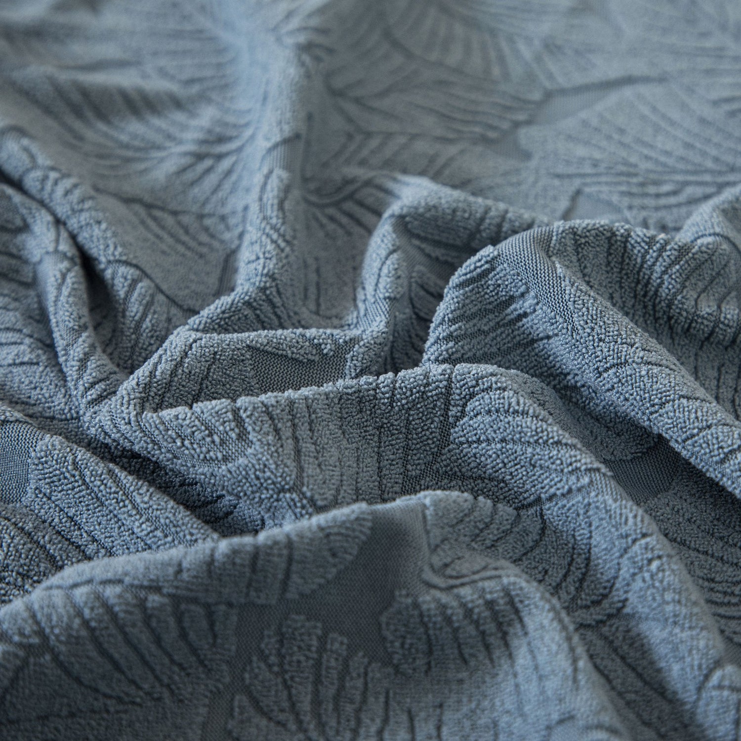 3D Jacquard Leaf Pattern Couch Slipcover, High Stretch Washable Textured Sofa Cover