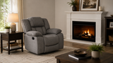 Midway Pewter Fabric Gliding Reclining Chair