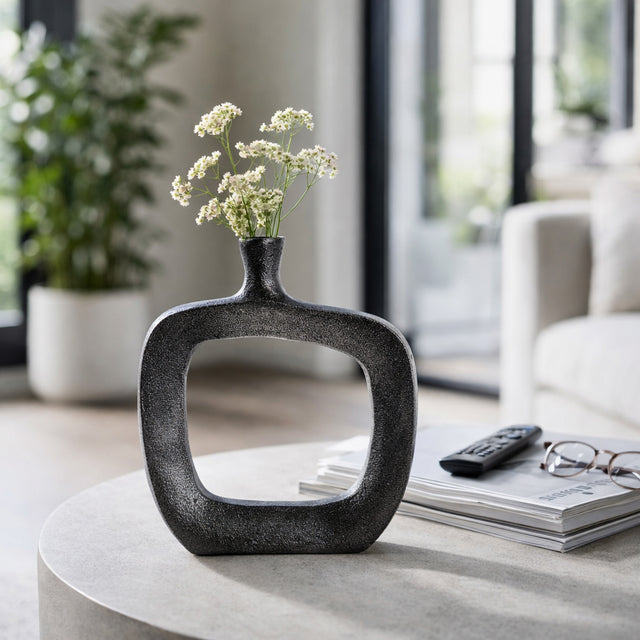 Brewerbrook Black/Silver Vase