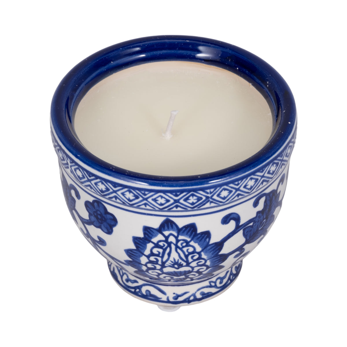 Quinnridge Blue/White Candle