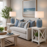 Boronda Light Blue Ceramic Table Lamps (Set of 2)