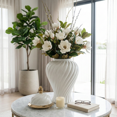 Slaterworth White/Gold Chinoiserie