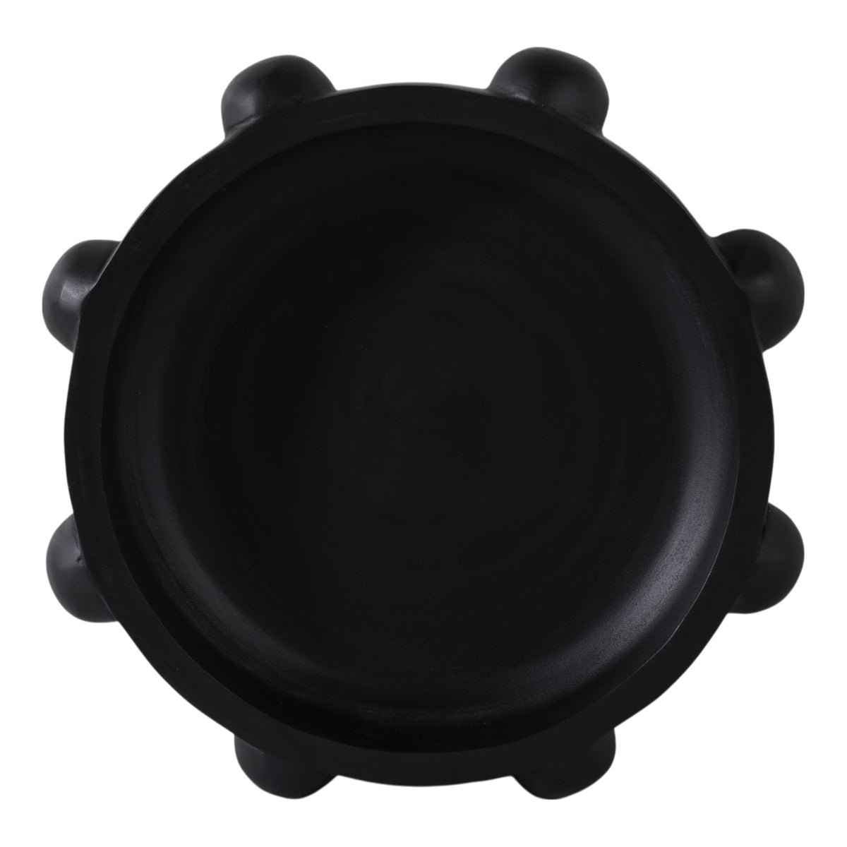 Oro Fino Black Large Hobnail Bowl