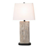 Oleum Gray/White Marble Table Lamp