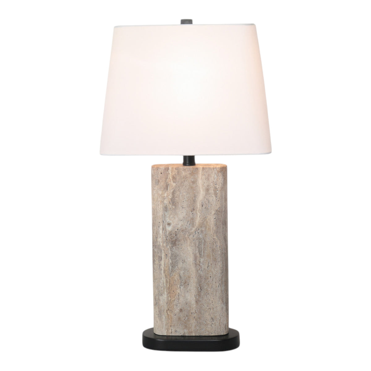 Oleum Gray/White Marble Table Lamp