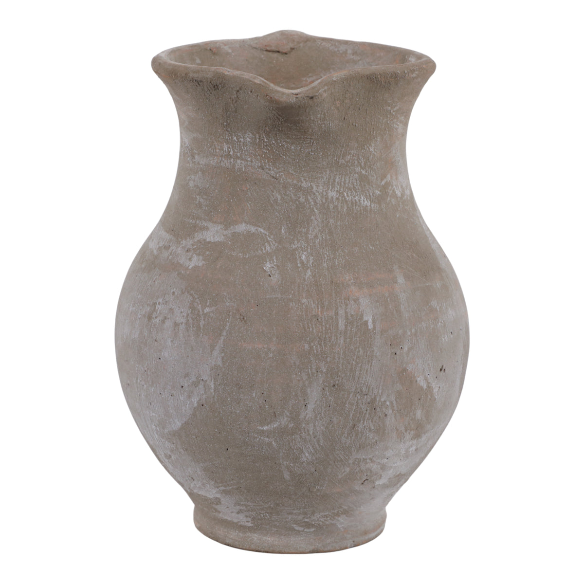 Fernbridge Washed Gray/Ivory Terracotta Jug Vase