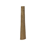 Rendalia Gold Small Metal Ribbed Floor Vase