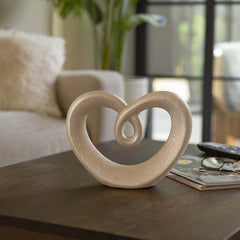 Octol Champagne Ceramic Beaded Heart Accent