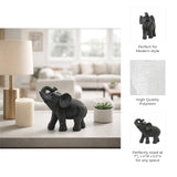 Prestonlake Black Resin Elephant Table Accent - 16285-02EC