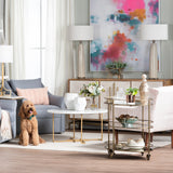 Waterford Gold/Clear Bar Cart